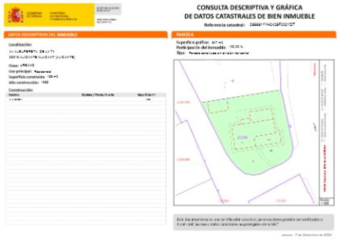 Terreno en venta en Alicante / Alacant, Alicante plan 2