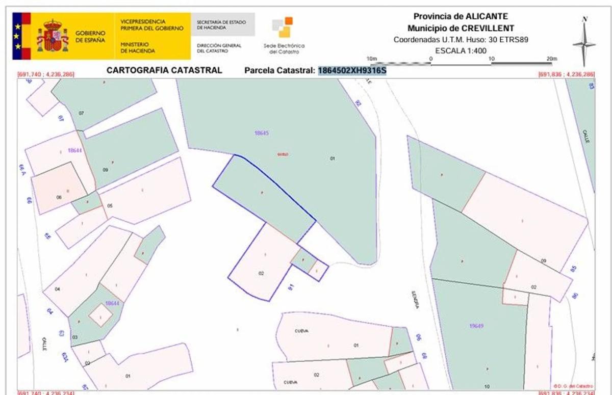 Terreno en venta en Crevillente, Alicante plan 1
