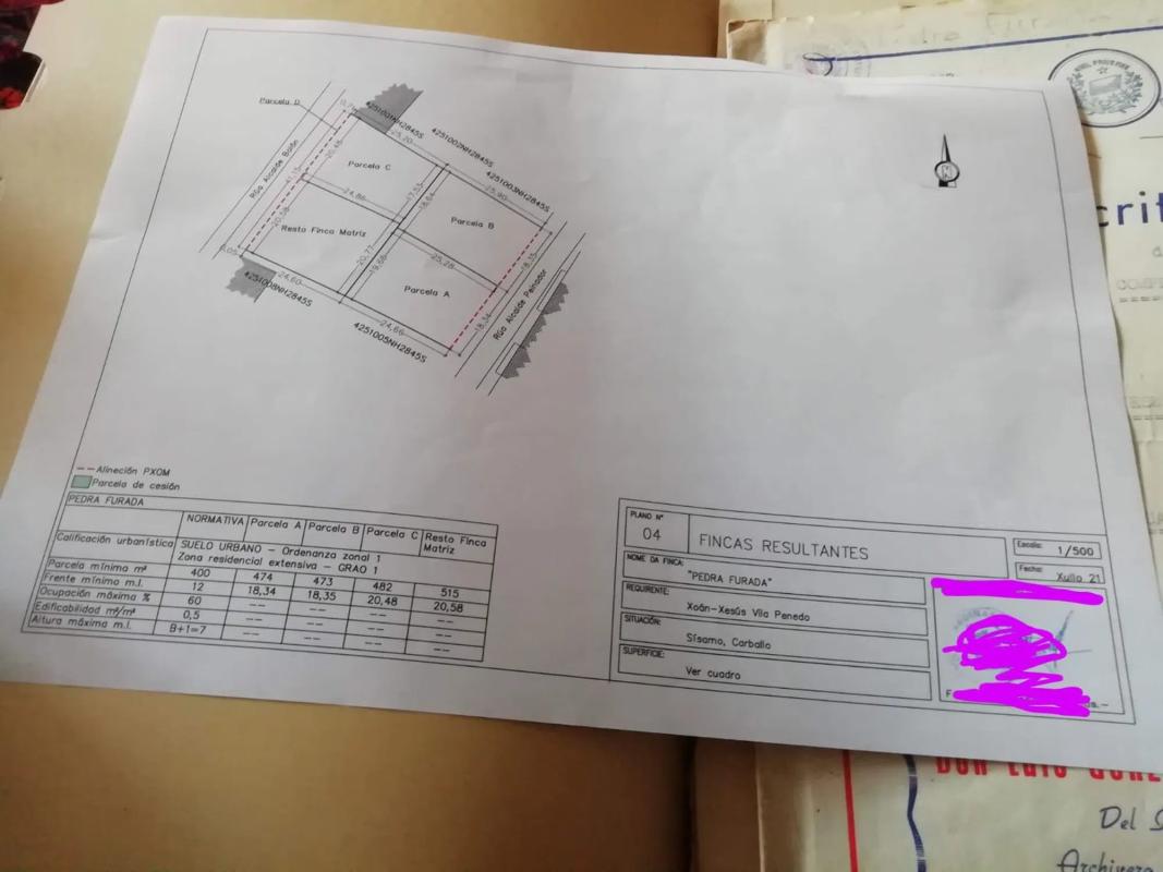 Terreno en venta en Carballo, A Coruña plan 1