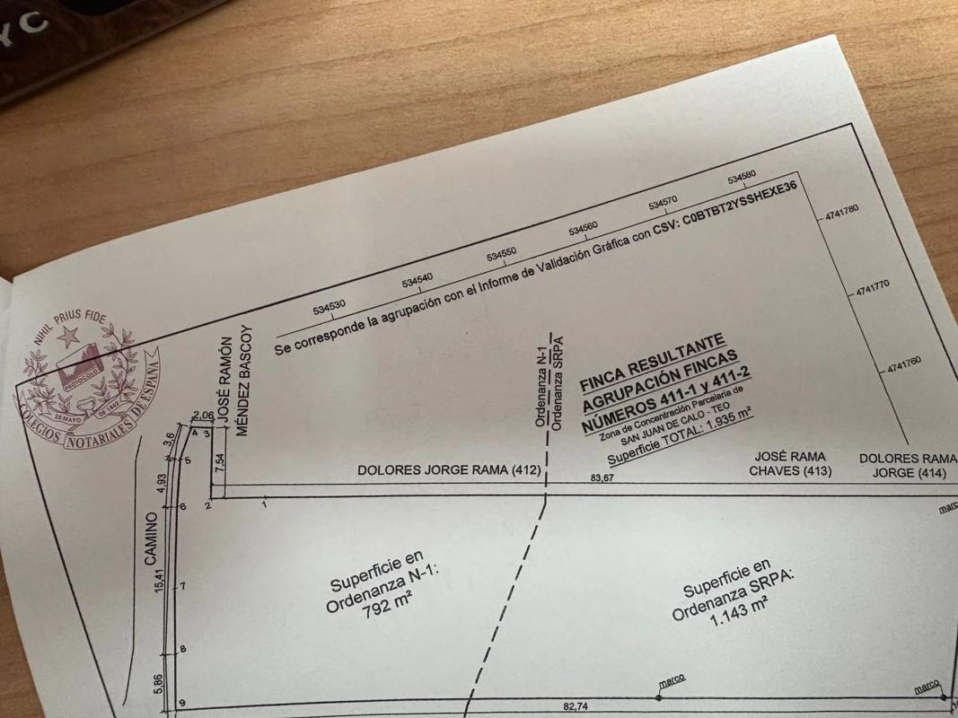 Terreno en venta en Teo, A Coruña plan 1