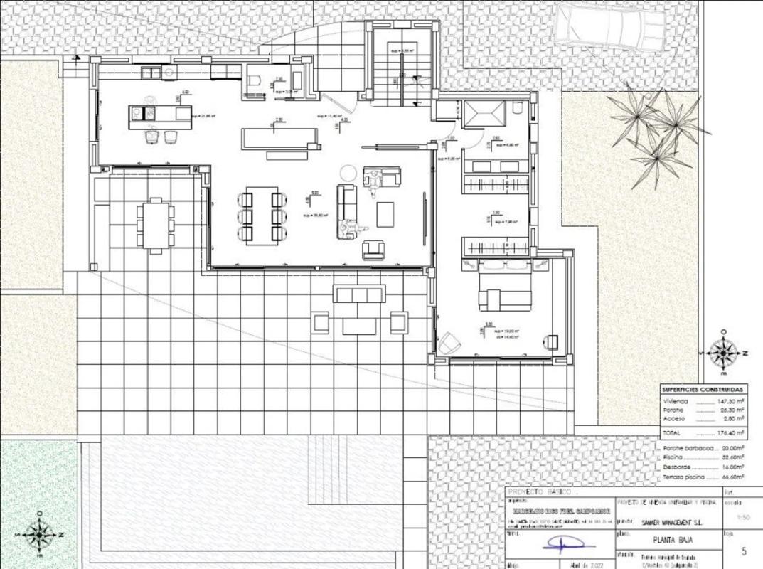 Obra nueva Villa en Moraira en Moraira (Revista) plan 1