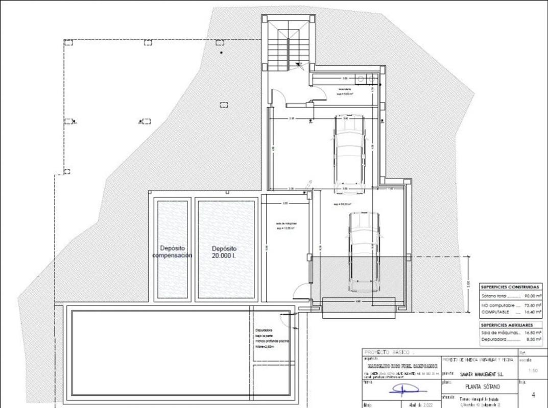 Obra nueva Villa en Moraira en Moraira (Revista) plan 2