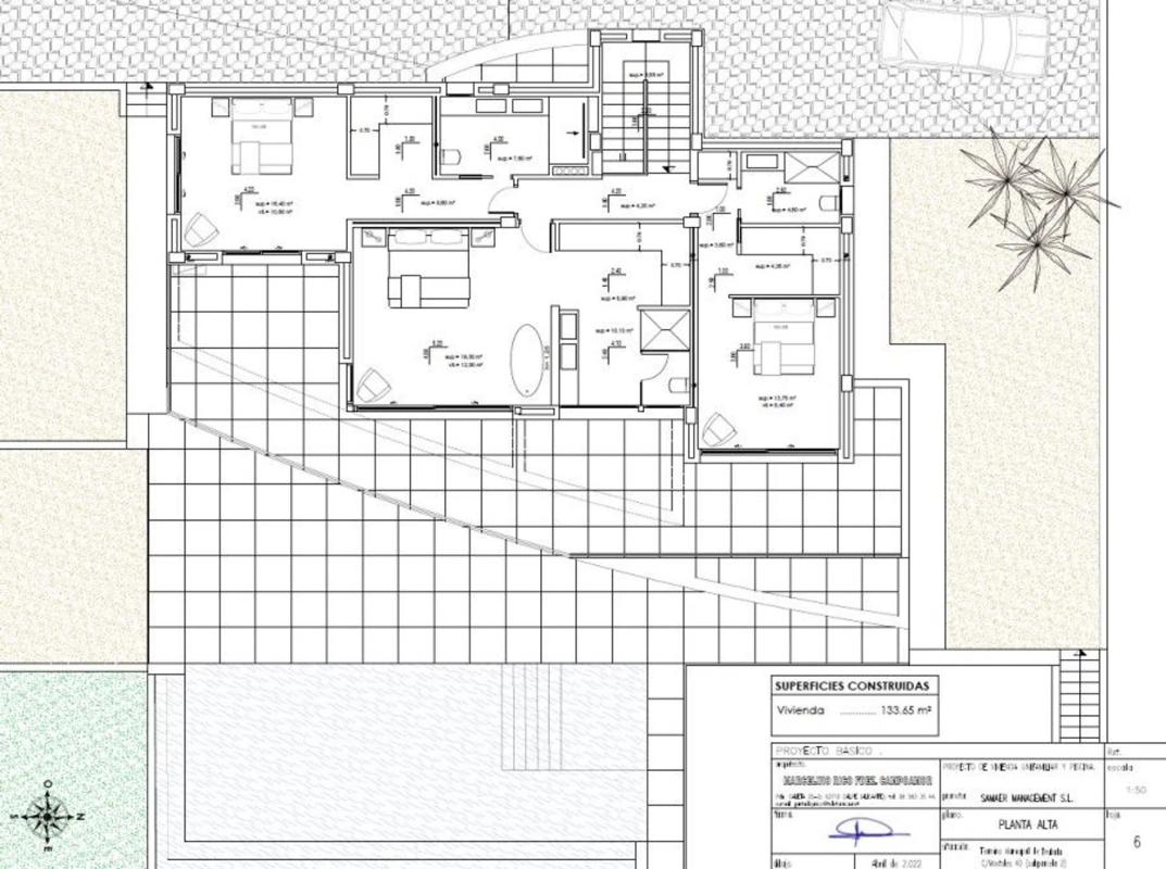 Obra nueva Villa en Moraira en Moraira (Revista) plan 3