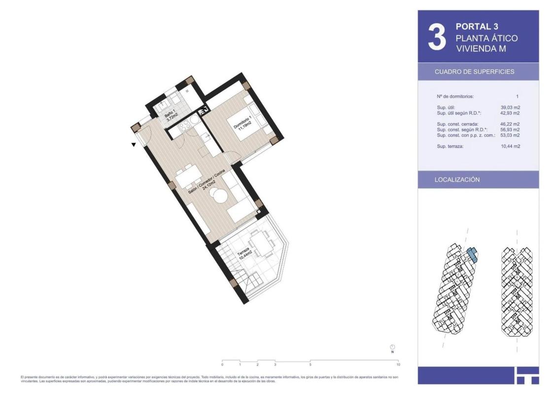 Venta de piso en Piso en Calle Almería, 102, Urbanización Santa Rosa, Torrox, Torrox
plan 1