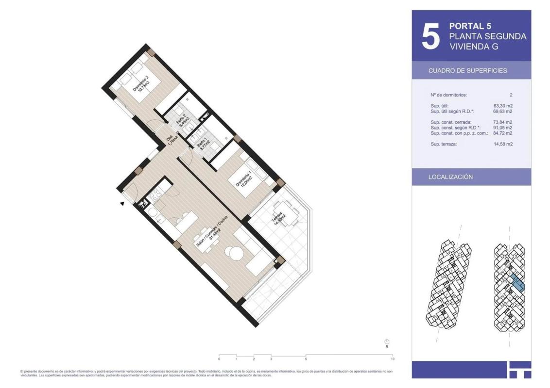 Venta de piso en Piso en Calle Almería, 102, Urbanización Santa Rosa, Torrox, Torrox
plan 3