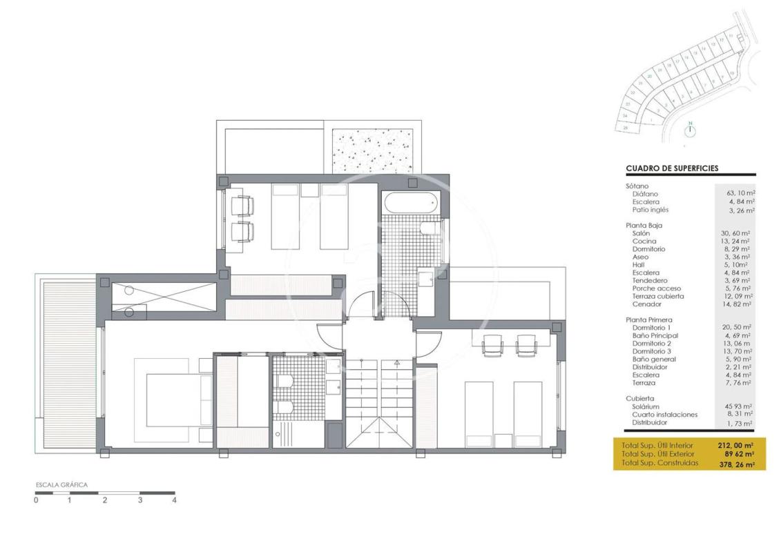 New construction Cabo de Trafalgar- Boadilla in Boadilla del Monte plan 1