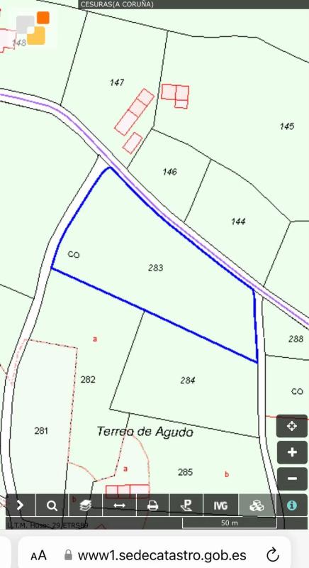 Land for sale in Oza-Cesuras, A Coruña plan 1