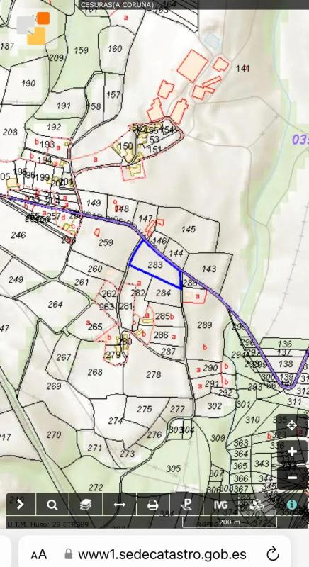 Land for sale in Oza-Cesuras, A Coruña plan 2