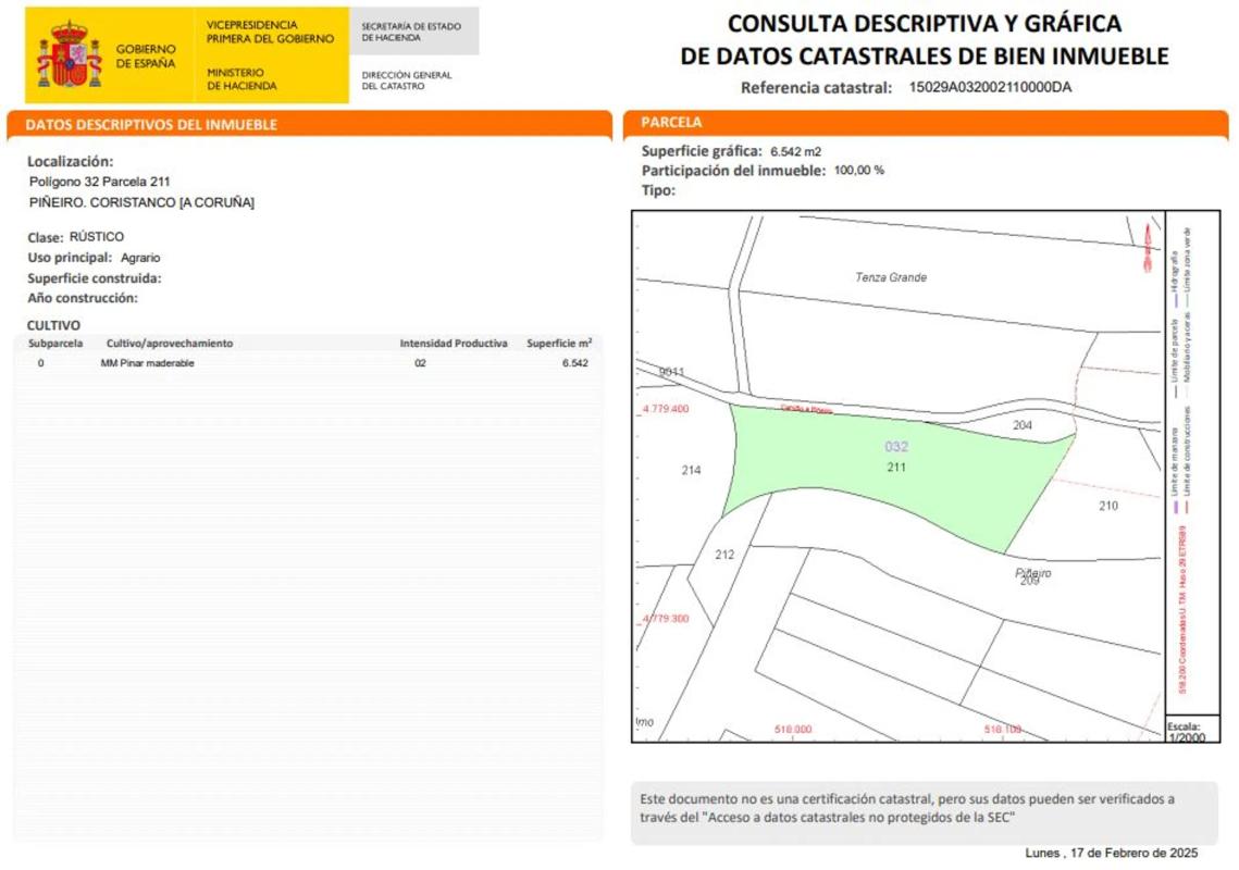 Land for sale in Coristanco, A Coruña photo 1