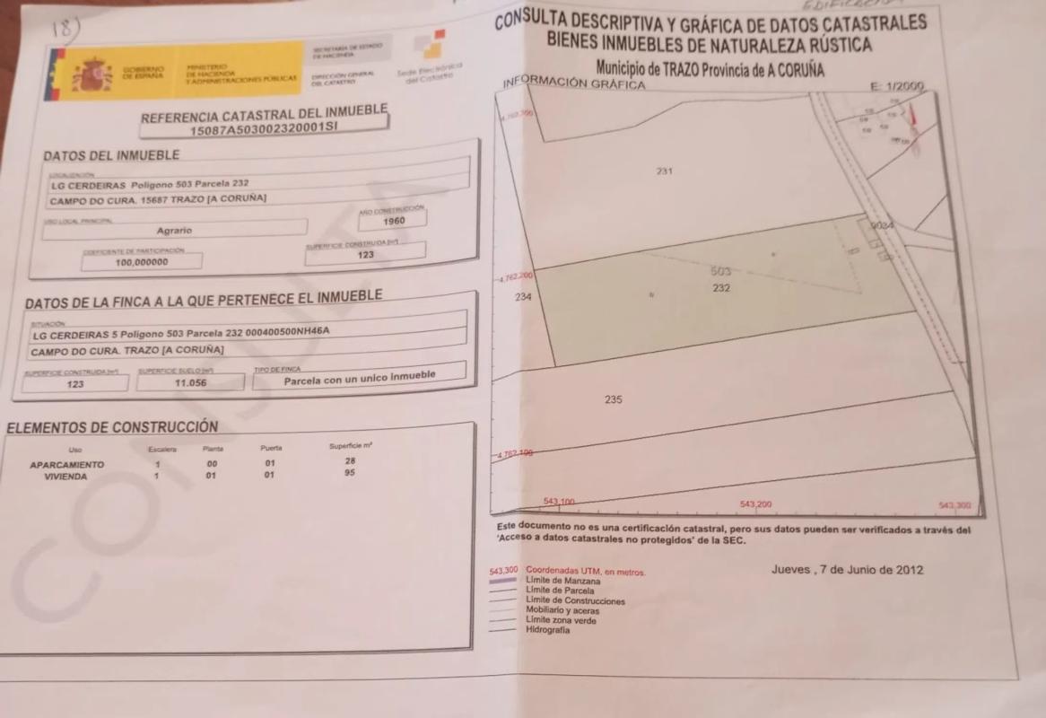 Land for sale in Trace, A Coruña photo 1