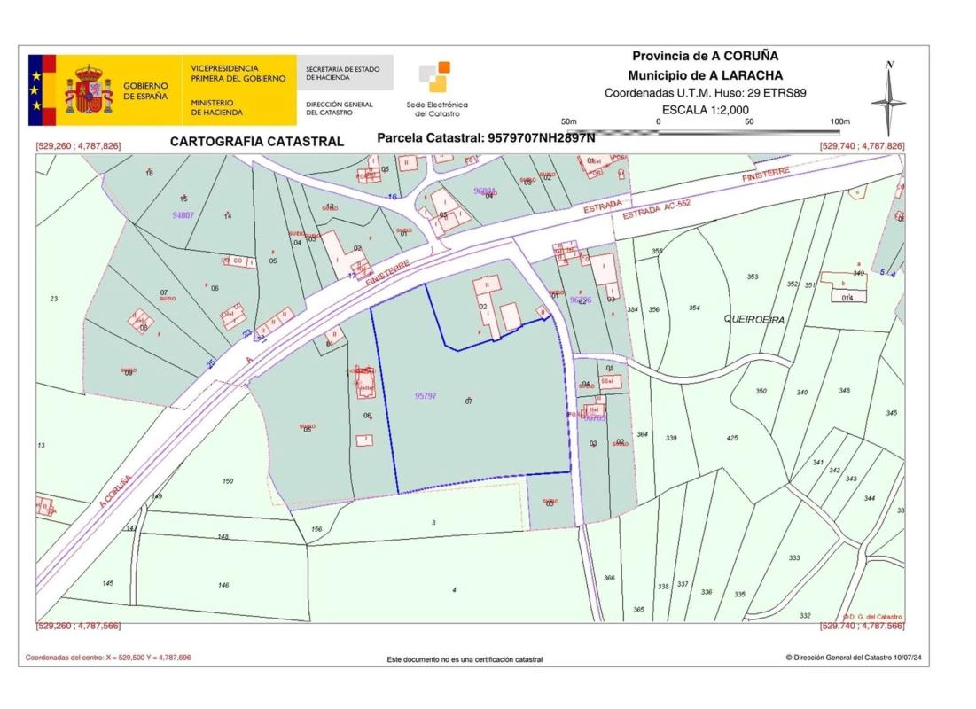 Участок земли на продажу в Ларача, Ла-Коруня plan 1