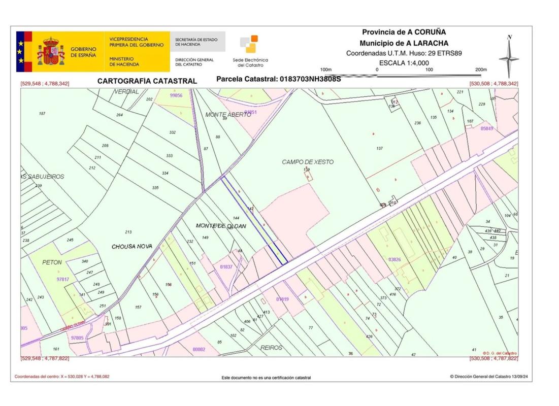 Участок земли на продажу в Ларача, Ла-Коруня plan 1