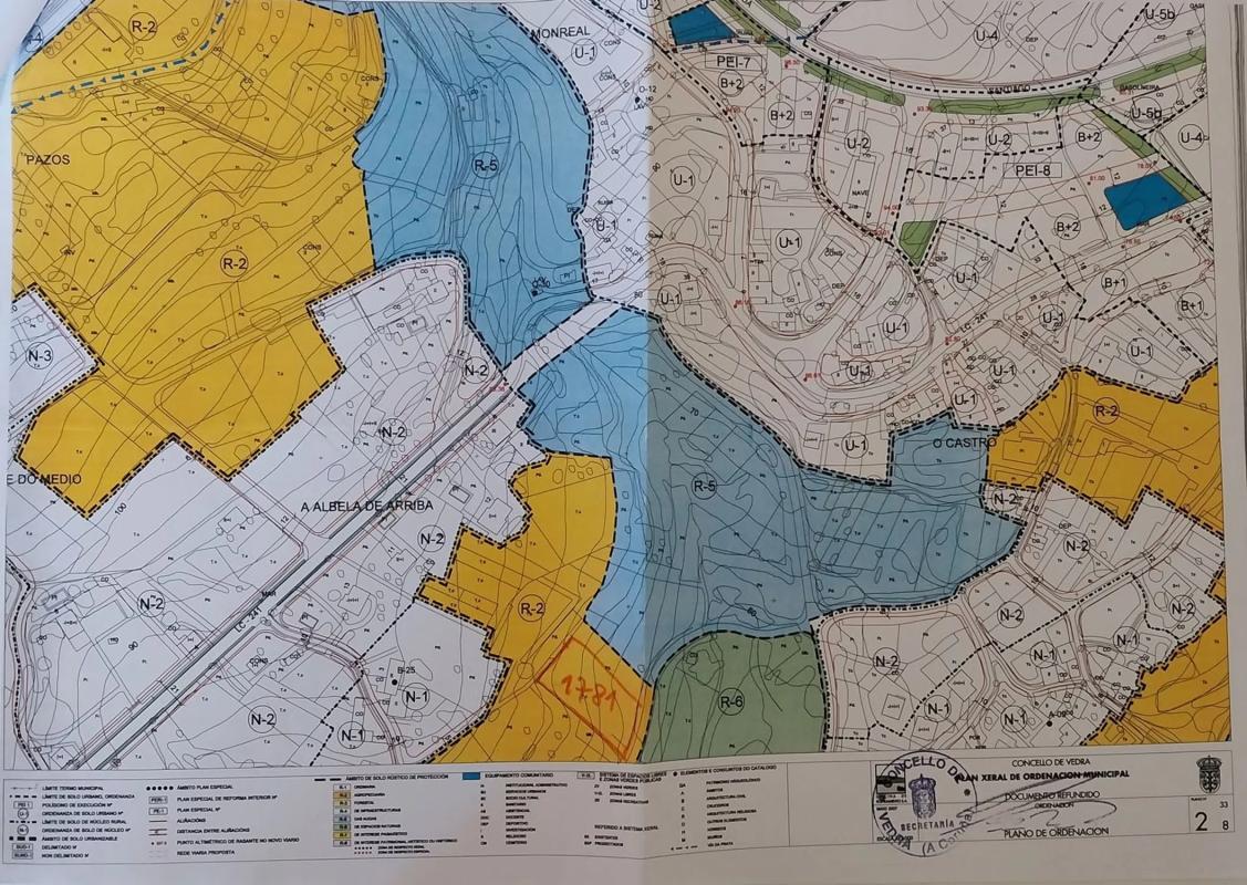 Land for sale in Vedra, A Coruña plan 1