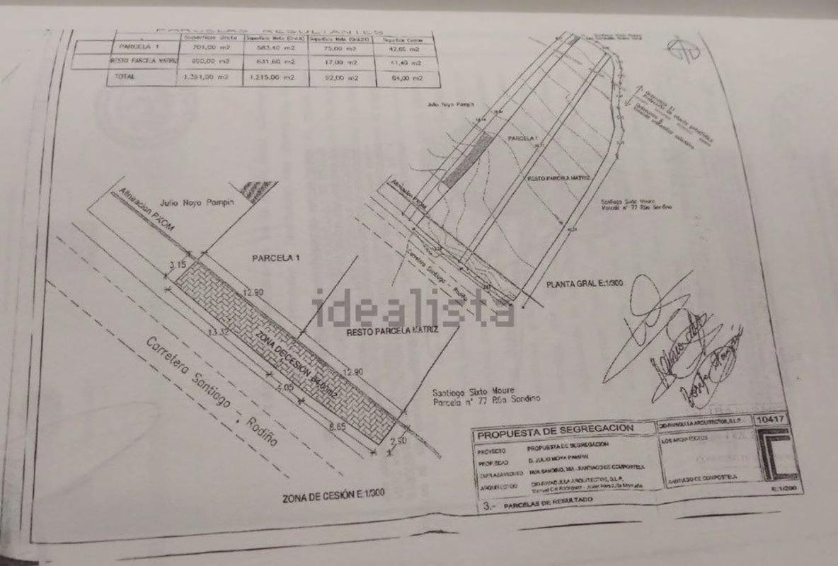 Terreno en venta en Santiago de Compostela, A Coruña plan 1
