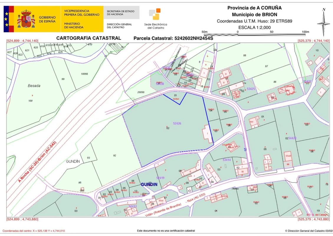 Terreno en venta en Brion, A Coruña plan 1