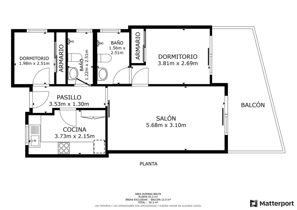 Продажа квартиры на Playa Muchavista, Эль Кампельо
 plan 1