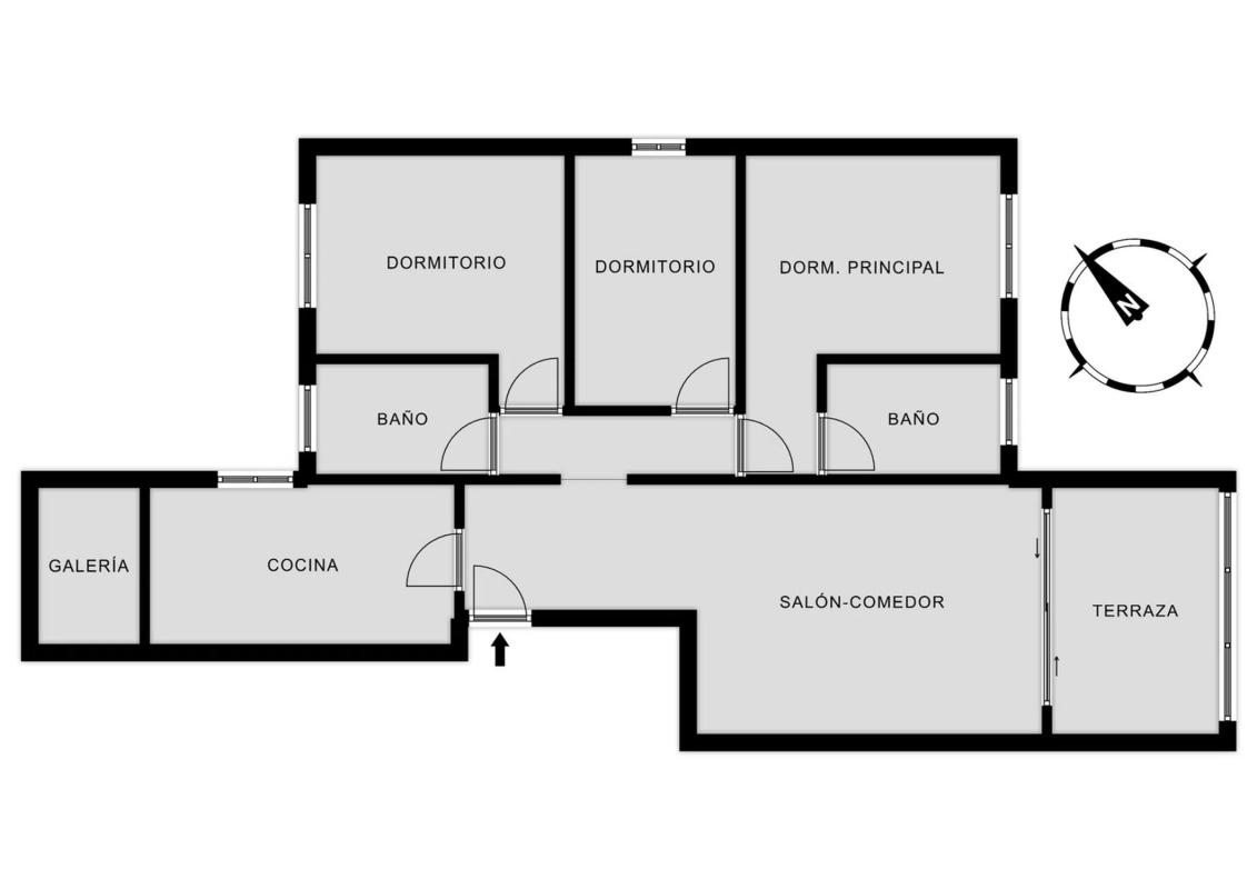Sale of apartment in Avenida del Fabraquer, El Campello
plan 1