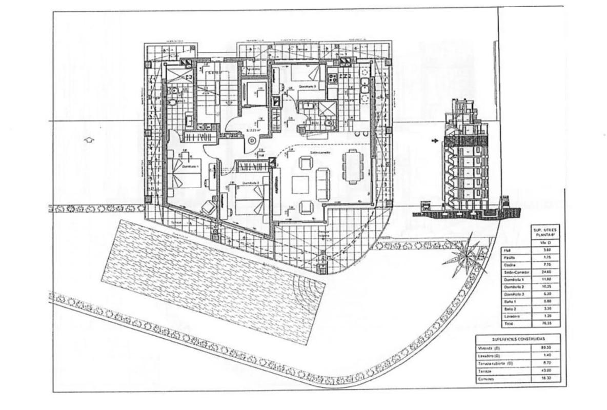 Venta de piso en Playa Arenal-Bol, Calpe
plan 1