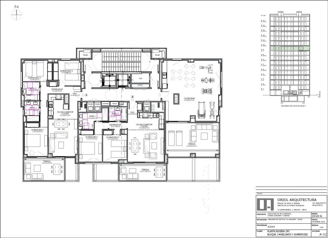 Продажа пентхауса на Avenida de Rumania s/n, Кальпе plan 2
