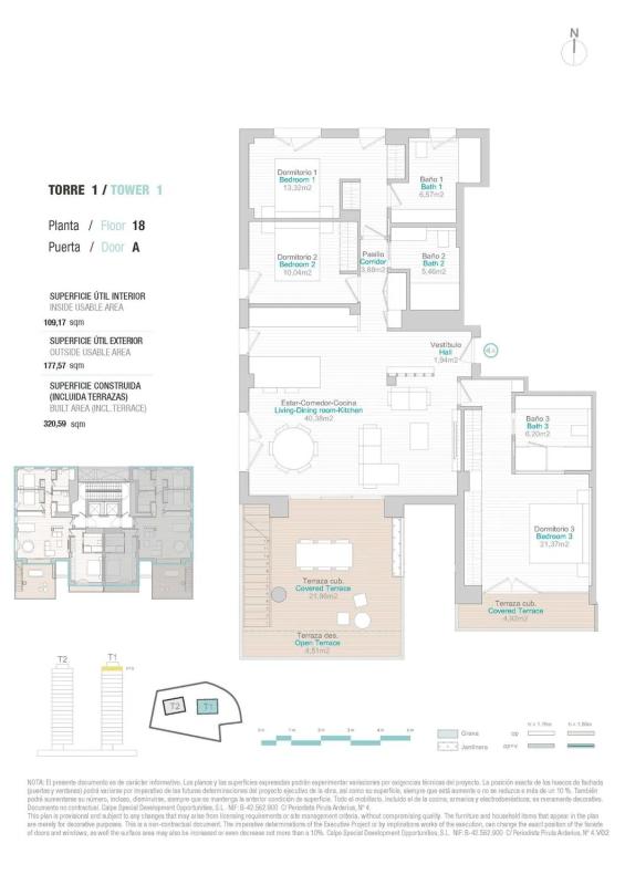 Venta de ático en  Playa Arenal-Bol, Calpe plan 1