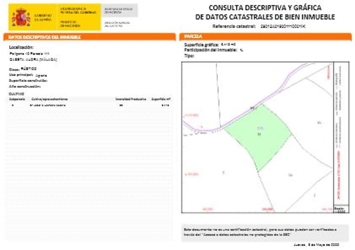 Terreno en venta en Alora, Malaga plan 3