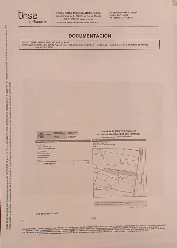 Terreno en venta en Málaga, Malaga plan 1
