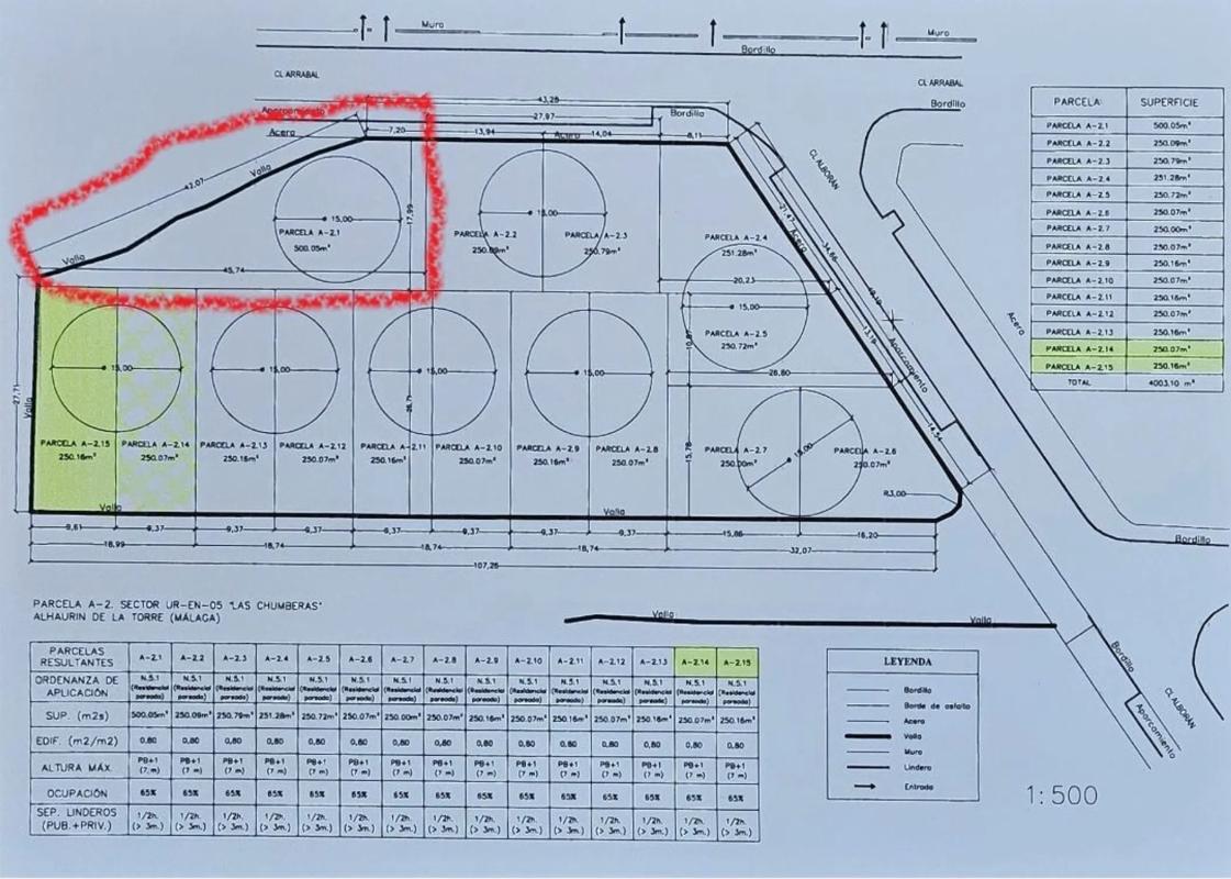 Участок земли на продажу в Алхаурин-де-ла-Торре, Малага plan 2