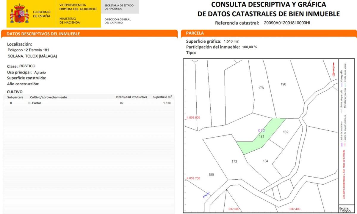 Działka na sprzedaż w Tolox, Malaga photo 5