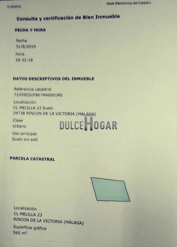 Terreno en venta en Rincón de la Victoria, Malaga plan 1