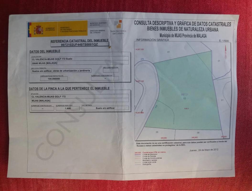 Terreno en venta en Mijas, Malaga plan 2