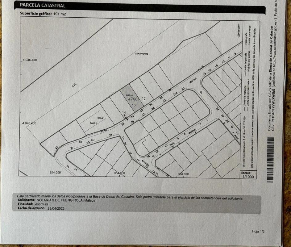Terreno en venta en Fuengirola, Malaga plan 2