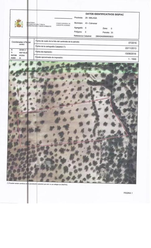 Terreno en venta en Colmenar, Malaga plan 2
