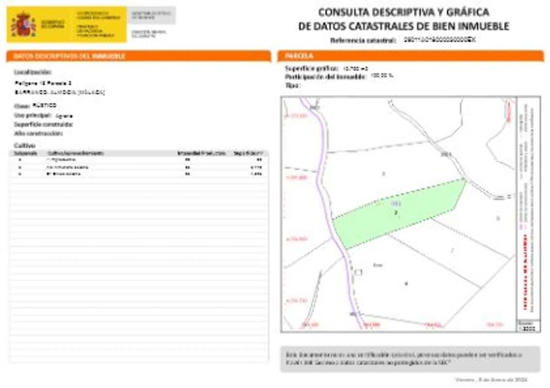 Działka na sprzedaż w Almogía, Malaga plan 1