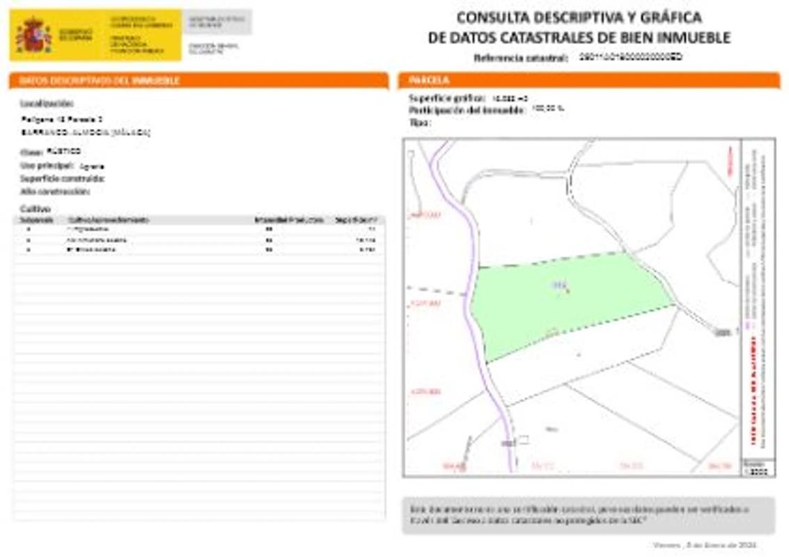 Działka na sprzedaż w Almogía, Malaga plan 2