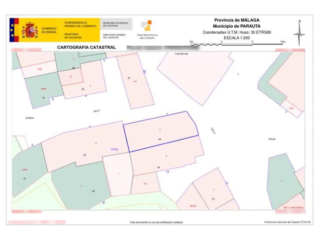 Land for sale in Parauta, Malaga plan 1