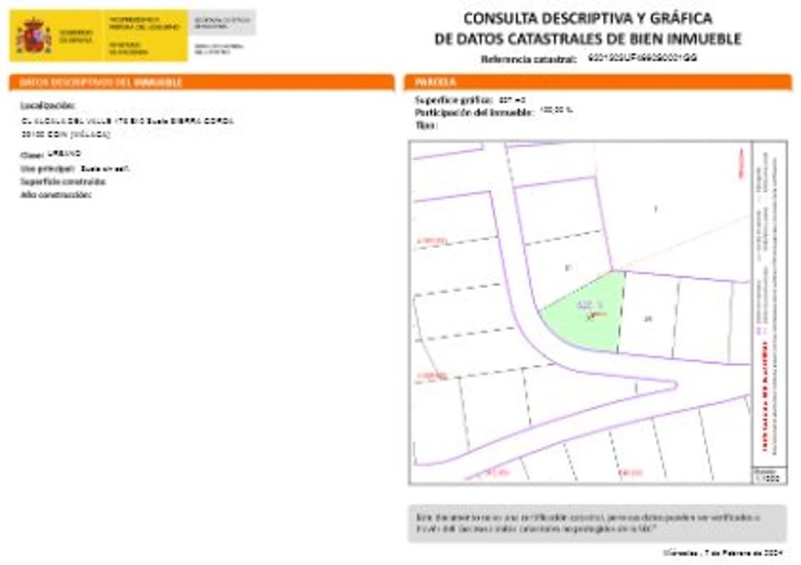 Land for sale in Coin, Malaga plan 2