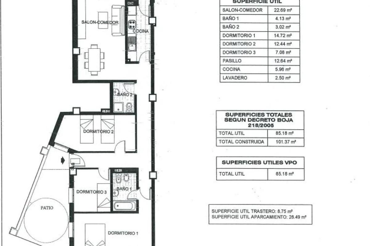 Land for sale in Riogordo, Malaga plan 1