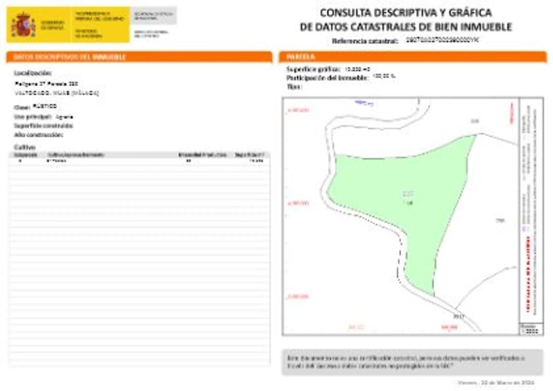 Terreno en venta en Mijas, Malaga plan 1