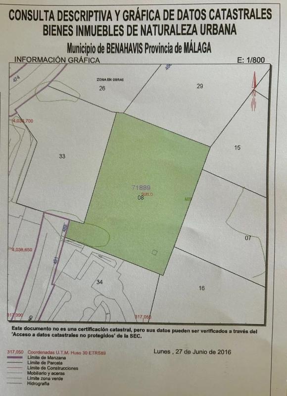 Terreno en venta en Benahavís, Malaga plan 3