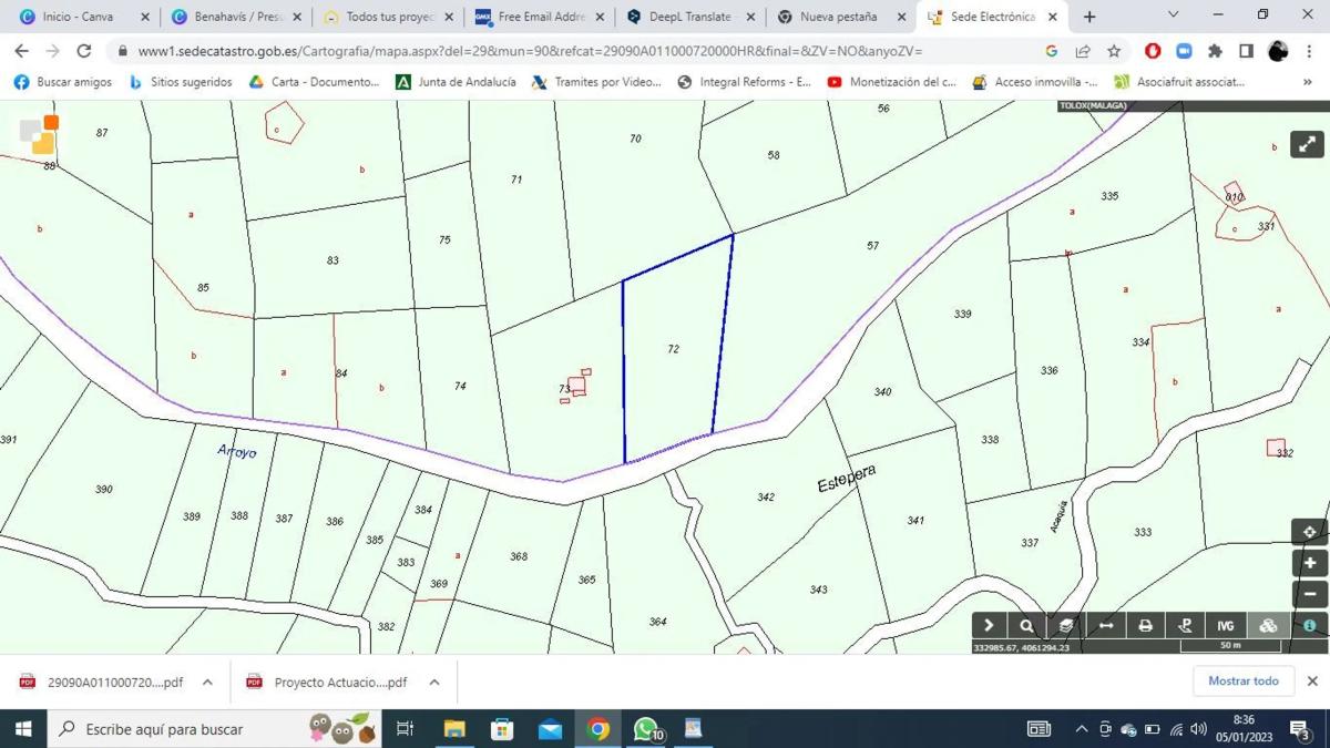 Terreno en venta en Tolox, Malaga plan 1