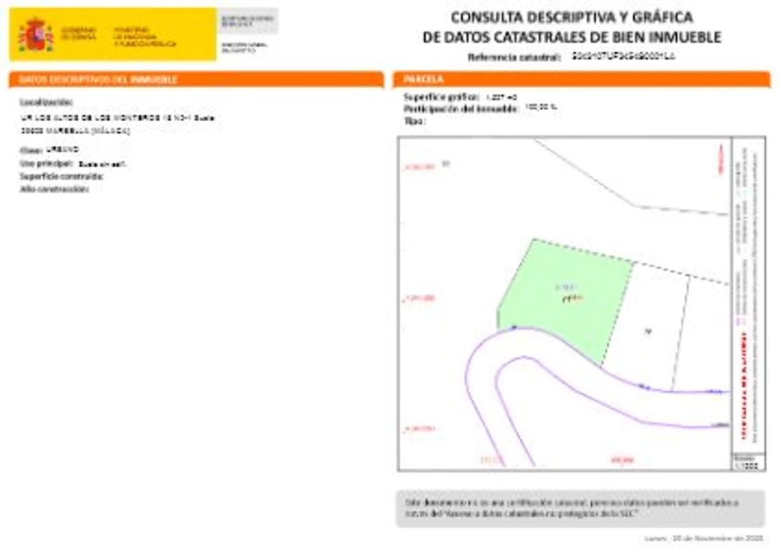 Terreno en venta en Marbella, Malaga plan 5