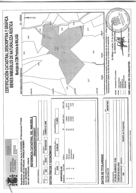 Land for sale in Coin, Malaga plan 1