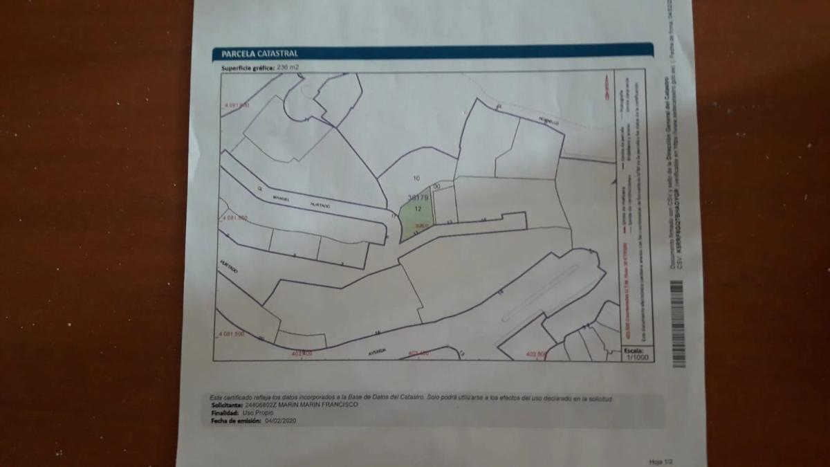 Land for sale in Canillas de Aceituno, Malaga plan 1