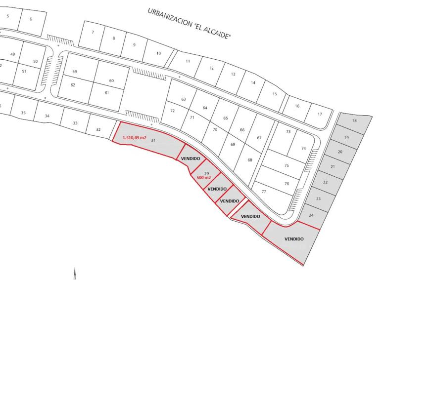 Land for sale in Casabermeja, Malaga plan 1