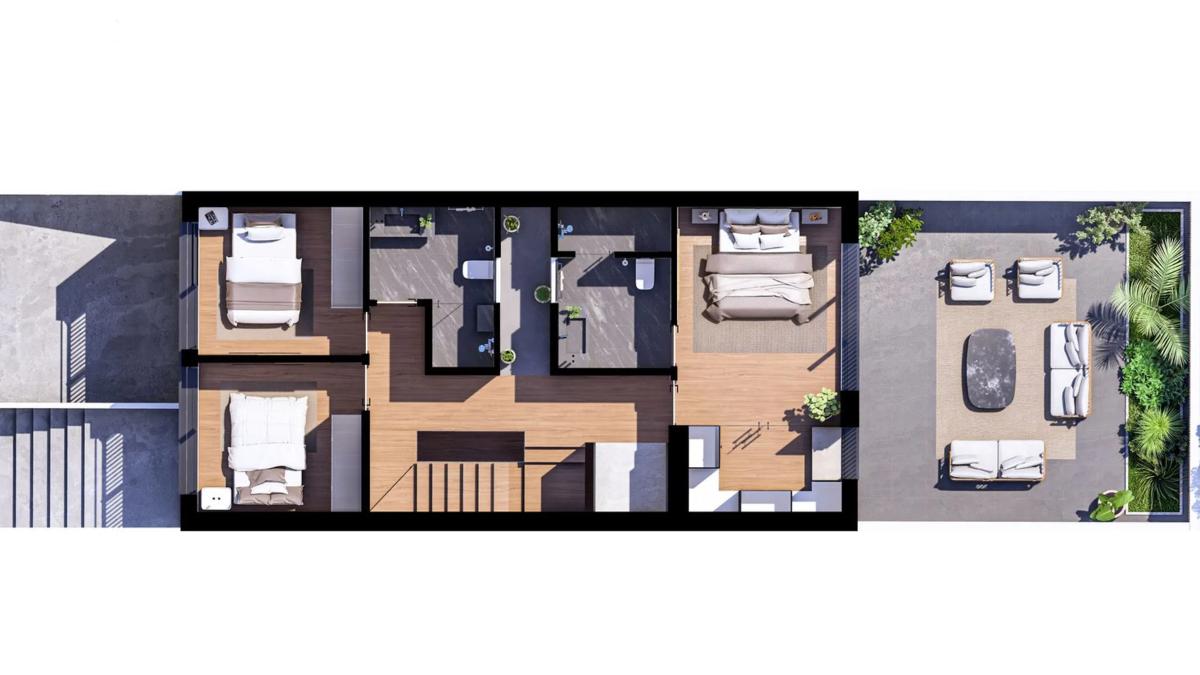 Obra nueva Autopromoción en Vilafranca Del Penedes en Vilafranca del Penedès (Revista) plan 1