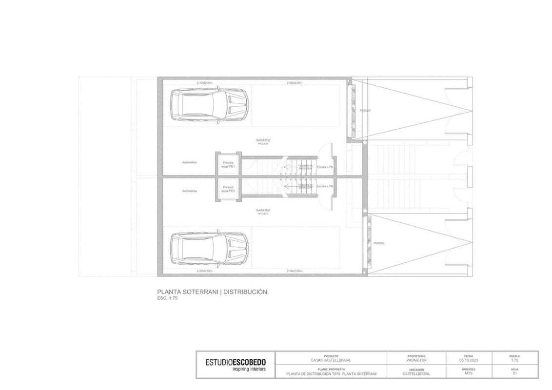 Nowa nieruchomość Avenida Molins de Rei w Castellbisbal plan 1