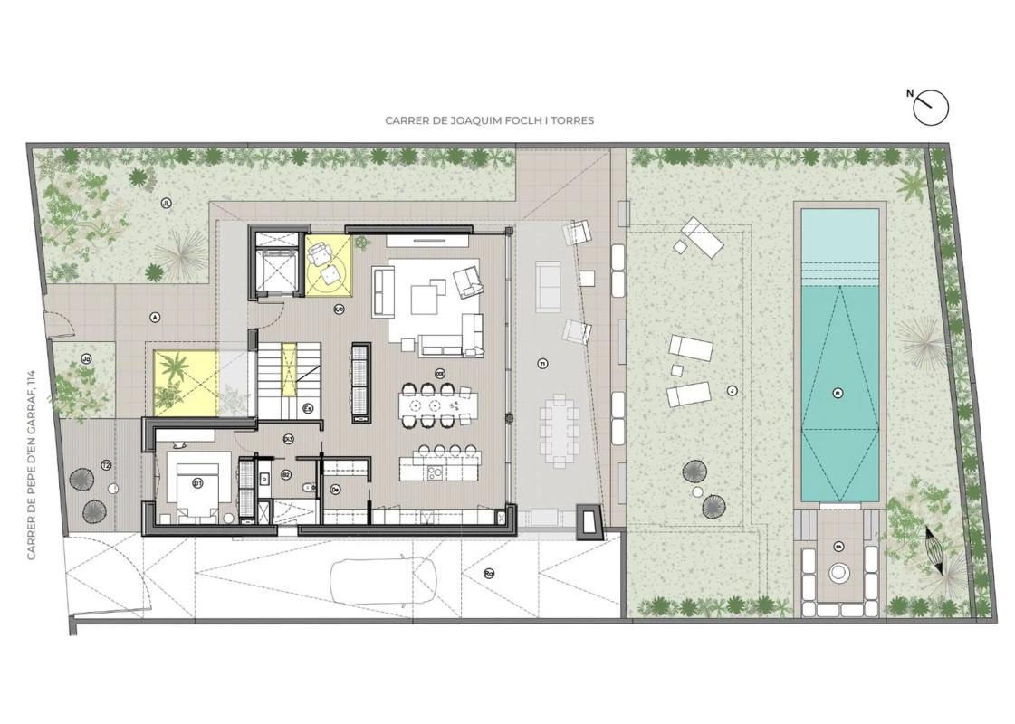 Obra nueva Villa sostenible de lujo en Sitges (Revista) plan 1