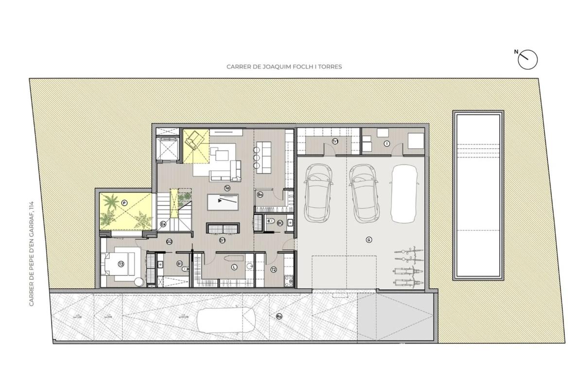 Obra nueva Villa sostenible de lujo en Sitges (Revista) plan 3