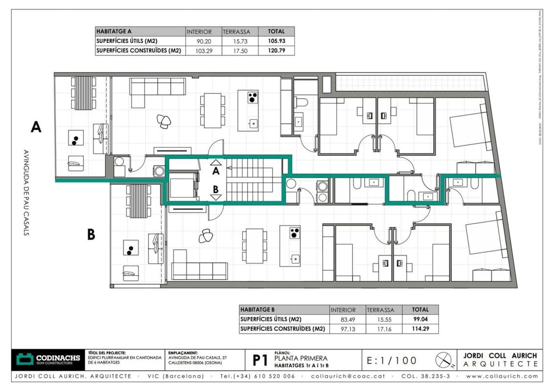 Новостройка PAU CASALS в Калльдетенес plan 3