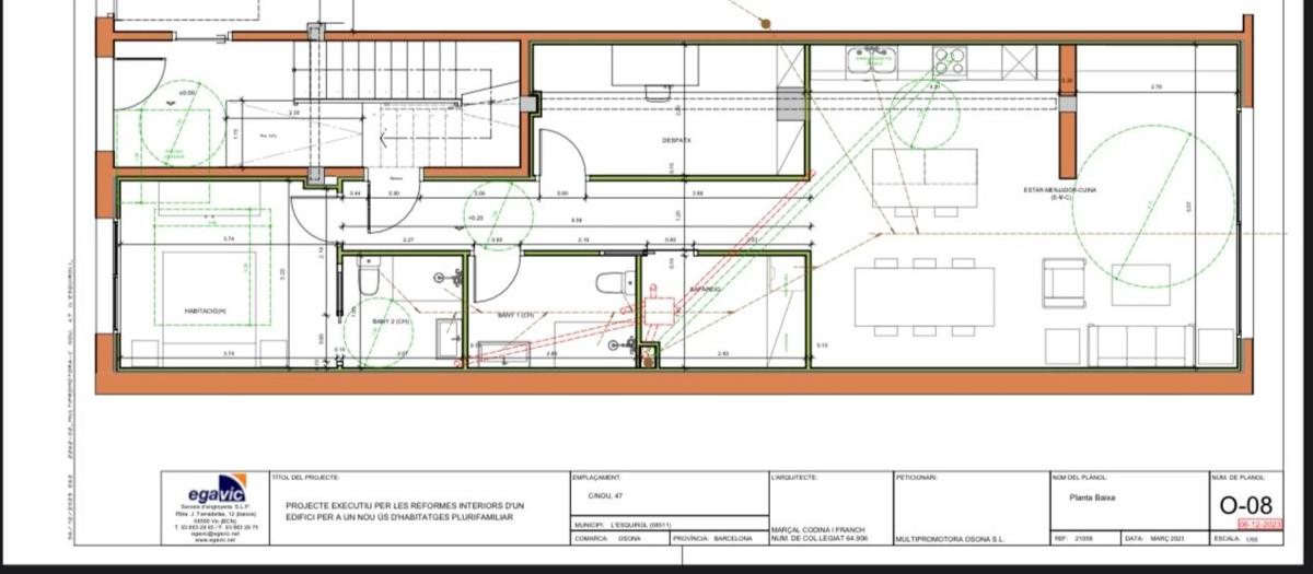 Venta de piso en Calle Nou, 47, L'Esquirol
plan 1